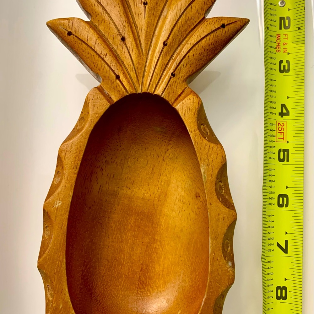 Monkey Pod Hostess Serving Dish Blair Hawaii Pineapple Wood